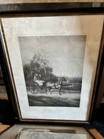 Schilderij met engels tafereel, Antiek en Kunst, Ophalen of Verzenden