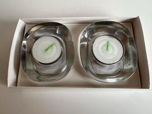 Vintage Deens Design 2 Piet Hein ‘Votive’ Waxinehouder Glas, Huis en Inrichting, Woonaccessoires | Kandelaars en Kaarsen, Zo goed als nieuw