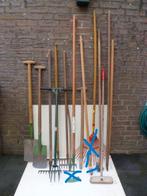 Tuingereedschap. Divers met steel. (11 stuks.), Ophalen, Gebruikt, Hark