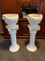 2 zuilen met bloempotten / pilaren, Ophalen