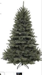 Kerstboom 155 zgan blauw met goenen naalden, frosted effect, Diversen, Kerst, Ophalen, Zo goed als nieuw