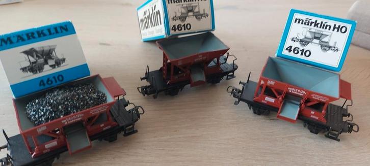 Märklin DB grindwagens artnr 4610 in ovp, Hobby en Vrije tijd, Modeltreinen | H0, Zo goed als nieuw, Wagon, Wisselstroom, Märklin