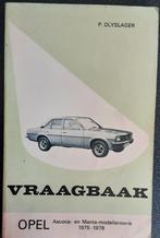 Vraagbaak Opel Manta- Ascona modellen serie 1975-1978, Ophalen of Verzenden