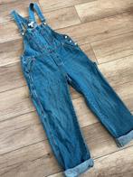 Denim dungarees jeans S H&M trousers broek lange tuinbroek, Lang, Blauw, H&M, Ophalen of Verzenden