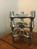 3 Vintage Stoff BMF Nagel kandelaars., Ophalen of Verzenden, Overige materialen