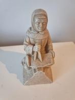 Vintage gemerkt teen sculptuur kunstbeeld, Verzamelen, Beelden en Beeldjes, Ophalen of Verzenden, Zo goed als nieuw, Dier