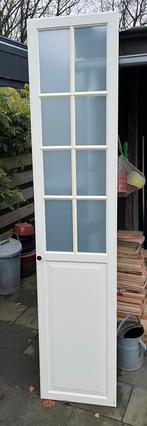 Witte kastdeur met glas, Ophalen, Gebruikt, Minder dan 80 cm, 215 cm of meer