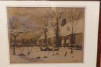 Ets Boerderij in de winter door Pieter de Regt, Ophalen