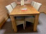 Eiken eettafel strak, Ophalen, Eikenhout, 50 tot 100 cm, Zo goed als nieuw