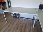 2 Drentea Mooie rechthoekige kantine bureau tafel 160 bij 80, Ophalen, Zo goed als nieuw, Bureau