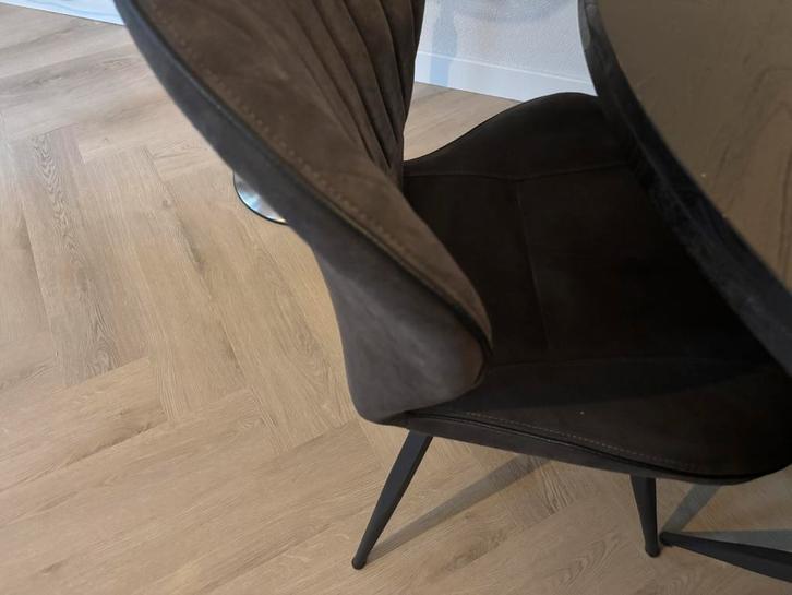 Stretto black ronde tafel, Huis en Inrichting, Tafels | Eettafels, Zo goed als nieuw, 100 tot 150 cm, 100 tot 150 cm, Vijf personen of meer