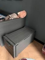 Speelgoedkist Dennis grenen Steel Grey - Woood, Huis en Inrichting, Woonaccessoires | Kisten, Ophalen, Zo goed als nieuw, 50 tot 100 cm