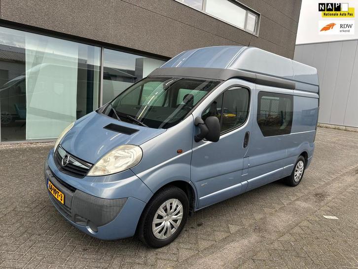 Opel Vivaro 2.0 CDTI L2H2 DC AIRCO INVALIDE VERVOER BJ 2-200, Auto's, Bestelauto's, Te koop, ABS, Airconditioning, Metallic lak