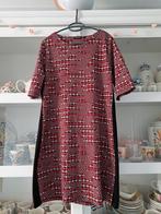 Rode jurk met zwarte details - Maat XXL, Maat 46/48 (XL) of groter, Ophalen of Verzenden, Zo goed als nieuw, Boven de knie