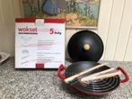 Wok geëmailleerd gietijzer met deksel, Ophalen of Verzenden, Zo goed als nieuw
