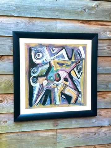 Jan te Wierik abstract werk 1983 gesigneerd beschikbaar voor biedingen