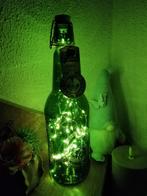 Groene Grolsch beugelfles met led verlichting, Verzamelen, Biermerken, Ophalen of Verzenden, Overige typen, Grolsch