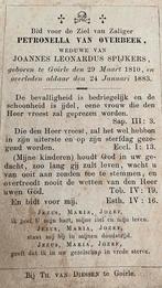 Petronella van Overbeek 1810 Goirle, Ophalen of Verzenden