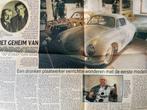 Kranten-artikel Porsche 356,  gedrukt in 1996, Ophalen of Verzenden, Gelezen, Porsche