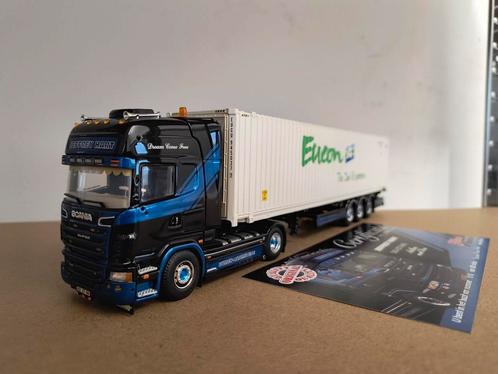 Tekno Scania Jeffrey Hart, Hobby en Vrije tijd, Modelauto's | 1:50, Zo goed als nieuw, Bus of Vrachtwagen, Tekno, Ophalen of Verzenden