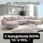●VOORRAAD  U of HOEKBANK - direct mee of op maat -, Hoekbank, Ophalen of Verzenden, Vierpersoons of meer, 300 cm of meer