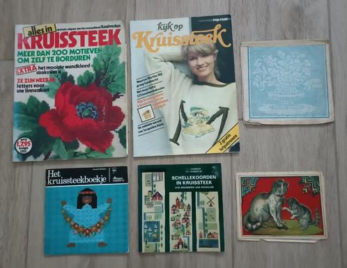 Vintage tijdschrift Alles in Kruissteek Kijk kruissteek (N14, Hobby en Vrije tijd, Borduren en Borduurmachines, Gebruikt, Patroon