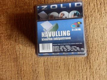 Navul cartridges van H.P printers  Cyan Magenta en Geel. beschikbaar voor biedingen