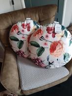 Ronde nieuwe  gebloemde kussens, Ophalen of Verzenden, Nieuw