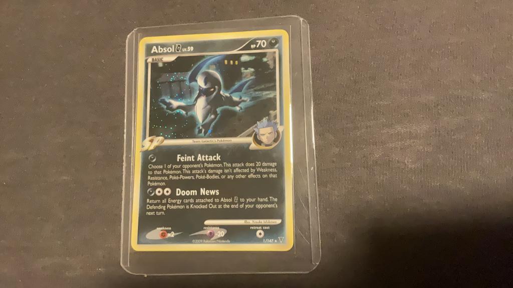 Absol lv59 holo pokemon kaart, Ophalen of Verzenden, Zo goed als nieuw