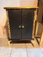 Leuk kastje met luipaard & croco print, Overige materialen, Marlons, Gebruikt, Eu