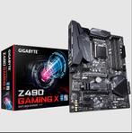 Gigabyte motherboard Z490 Gaming X +  Intel Core i9  5,2GHz, Computers en Software, Ophalen, DDR4, Zo goed als nieuw, ATX