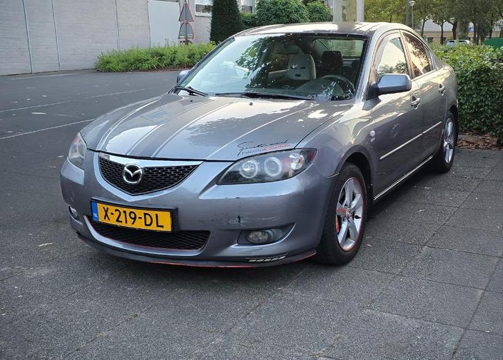 Mazda 3 1.6 Sedan 2004 Grijs, Auto's, Mazda, Particulier, ABS, Airbags, Airconditioning, Bluetooth, Centrale vergrendeling, Elektrische buitenspiegels