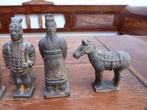 6 keramiek beeldjes van het terra cotta leger, China, Antiek en Kunst, Antiek | Keramiek en Aardewerk, Ophalen of Verzenden