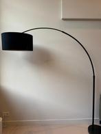 Staande Booglamp - Steenvoet & Goud/Zwart, Huis en Inrichting, Lampen | Vloerlampen, Ophalen, Zo goed als nieuw, Stof, 150 tot 200 cm
