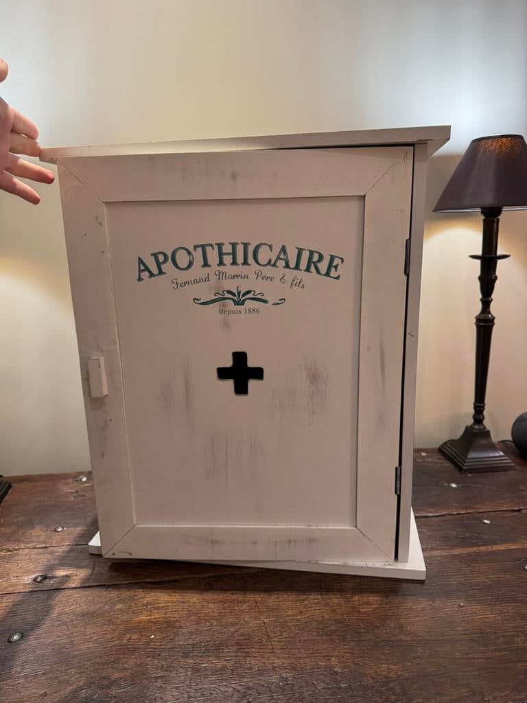 Apotheekkast in landelijke stijl circa 15 jaar oud, Ophalen of Verzenden, Gebruikt
