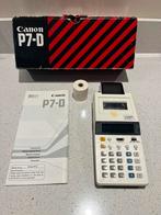 Te koop: vintage rekenmachine Canon PD-7 met rol, Ophalen of Verzenden, Zo goed als nieuw
