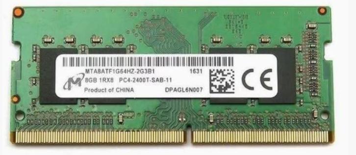 8GB DDR4 1x8GB Micron SODIMM 1Rx8 PC4- getest en werken, Computers en Software, RAM geheugen, Zo goed als nieuw, Laptop, 8 GB