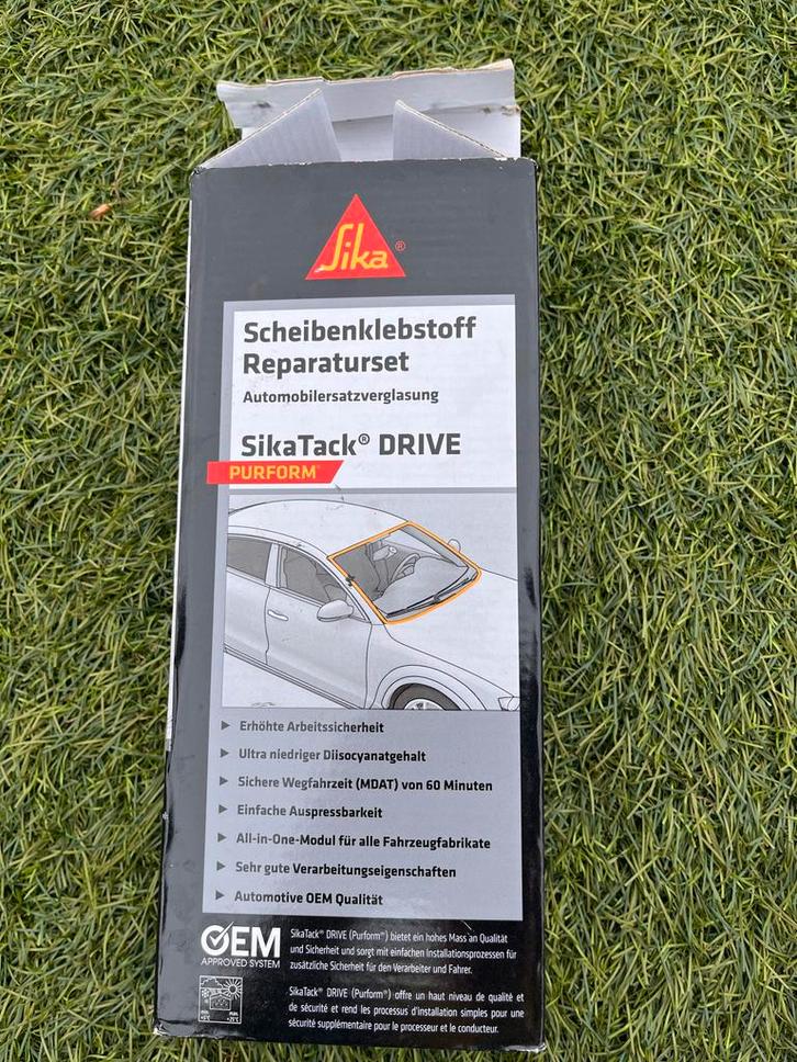 SikaTack DRIVE Reparatieset + 6x zuignap klem kit, Auto-onderdelen, Ruiten en Toebehoren, Universele onderdelen, Nieuw, Ophalen of Verzenden