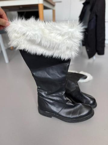 Funtasma Santa-108 Black Boots with White Faux Fur – Never W beschikbaar voor biedingen