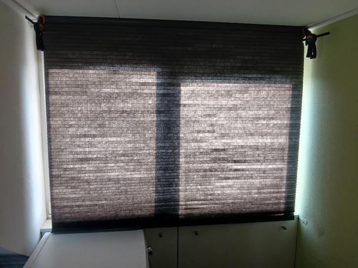 Plissé gordijn 140cm, Huis en Inrichting, Stoffering | Gordijnen en Lamellen, Zo goed als nieuw, 100 tot 150 cm, 100 tot 150 cm