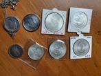 4 st. Zilveren tientjes en 4 zilveren munten, Postzegels en Munten, Munten | Nederland, Ophalen of Verzenden, Koningin Juliana