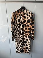 Geisha jurk luipaard print stretch maat 36 nieuw lange mouw, Geisha, Beige, Nieuw, Ophalen of Verzenden