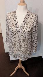 Stippeltjes blouse top - Comma - maat 42, Verzenden, Beige, Maat 42/44 (L), Comma