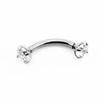RVS Banane Staaf - Wenkbrauw Piercings - Gebogen Barbell, Staal, Birgitta-Gracht 33, 6465 EL Kerkrade, Nederland, Verzenden, Oor- of Traguspiercing