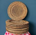Set van 8 Birma rieten onderborden, Huis en Inrichting, Ophalen of Verzenden, Zo goed als nieuw, Overige stijlen, Bord(en)