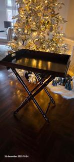 Vintage Butler Tray - Dienblad met Opklapbaar Onderstel, Ophalen, Zo goed als nieuw