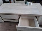 Grote stevige salontafel met lades, Ophalen, 100 tot 150 cm, 50 tot 100 cm, Zo goed als nieuw