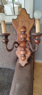 Antieke Houten Wandlamp, Ophalen