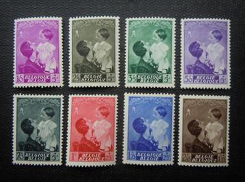 Belgie Yvert 447-454 Postfris beschikbaar voor biedingen