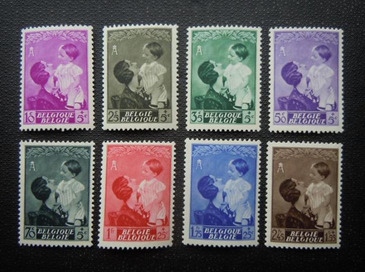 Belgie Yvert 447-454 Postfris, Postzegels en Munten, Postzegels | Europa | België, Postfris, Ophalen of Verzenden